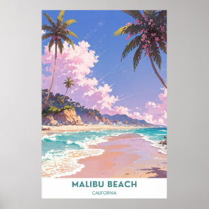 Malibu Beach, California Poster