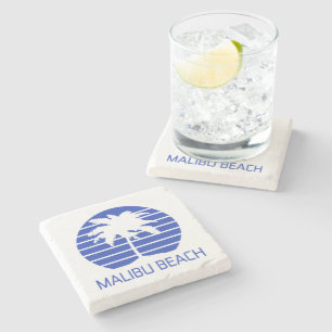 Malibu Beach California Stone Coaster