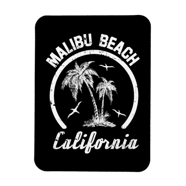 Malibu Beach Magnet (Vertical)