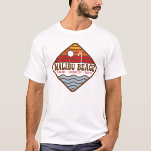 Malibu Beach Souvenir T-shirt - Dorchester, Boston