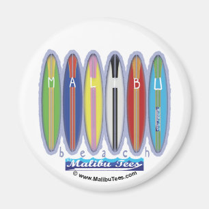 Malibu Beach Surfboards Magnet