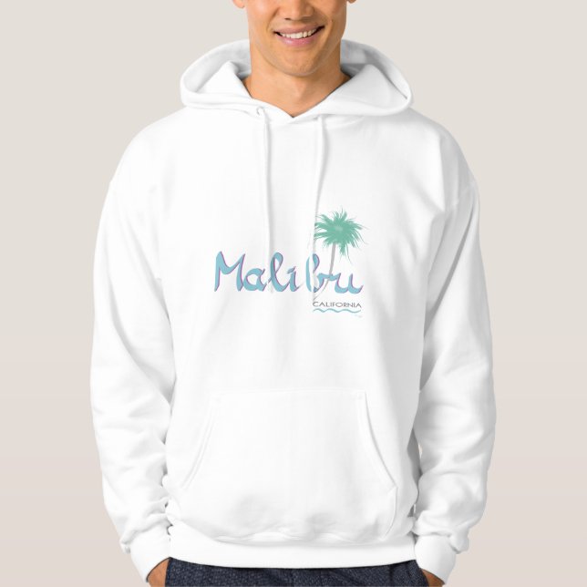 Malibu, CA Hooded Sweatshirt (Front)