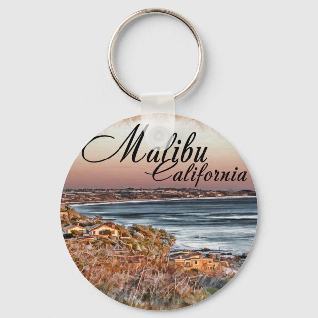 Malibu CA Keychain (Front)