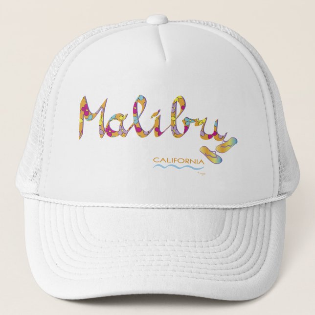 Malibu, CA Trucker Hat (Front)