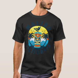 Malibu California Beach Surfing Summer Vacation T-Shirt
