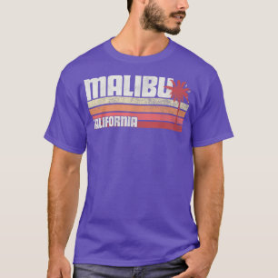 Malibu California CA Vintage 70s 80s Gift Beach Pa T-Shirt