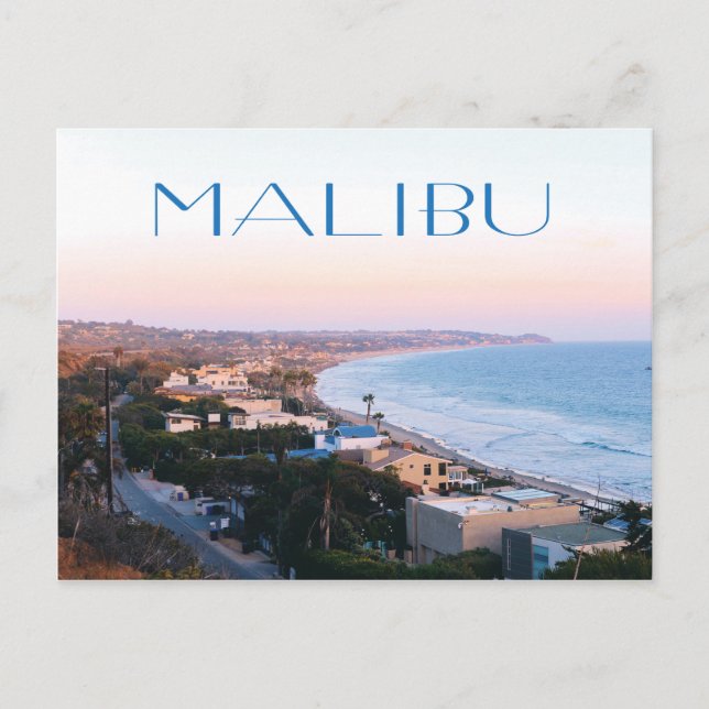 Malibu California Coast photo Postcard (Front)