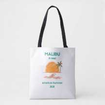 Malibu California Luxury Shoulder Tote Bag