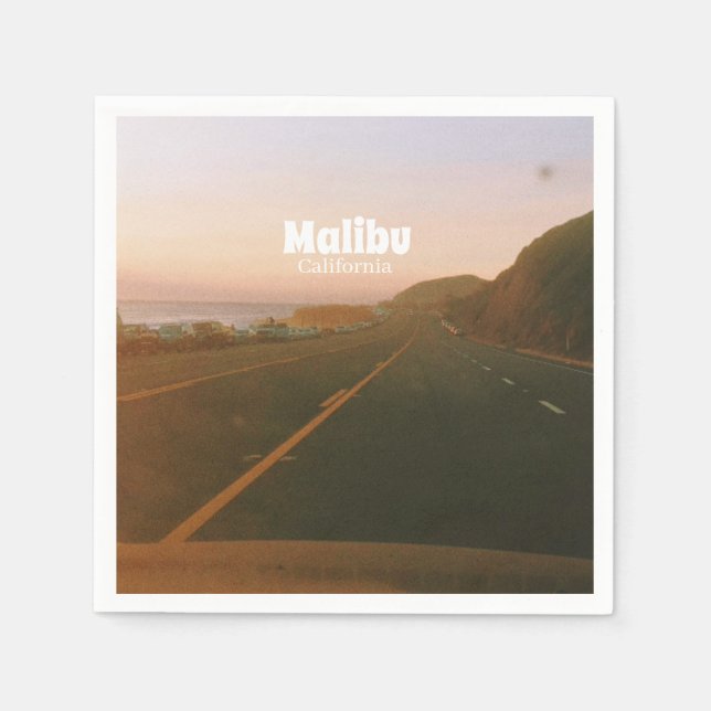 Malibu, California Road Trip  Napkin (Front)