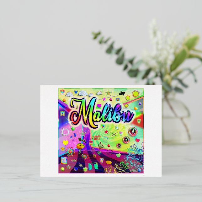 Malibu Cool Energy Postcard (Standing Front)