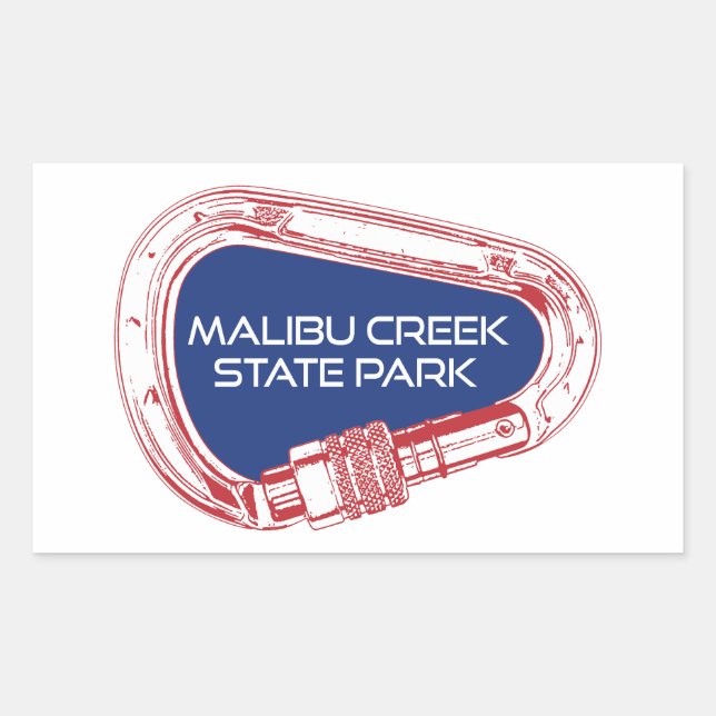 Malibu Creek State Park Rock Climbing Carabiner Sticker (Front)