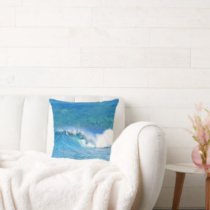 Malibu Gem Fiji Wave Cotton Pillow