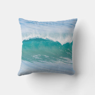 Malibu Gem Ocean Wave Cotton Pillow