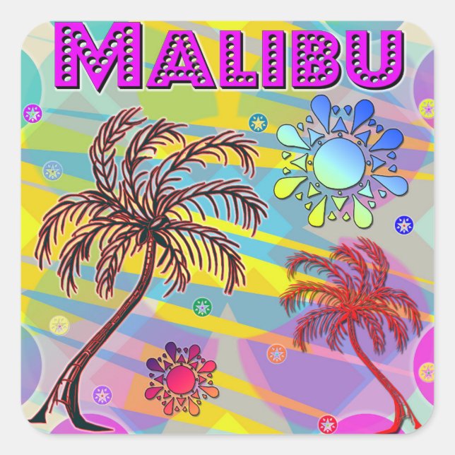 Malibu Happy and Hope Sticker (Front)