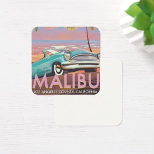 Malibu, Los Angeles, California travel poster
