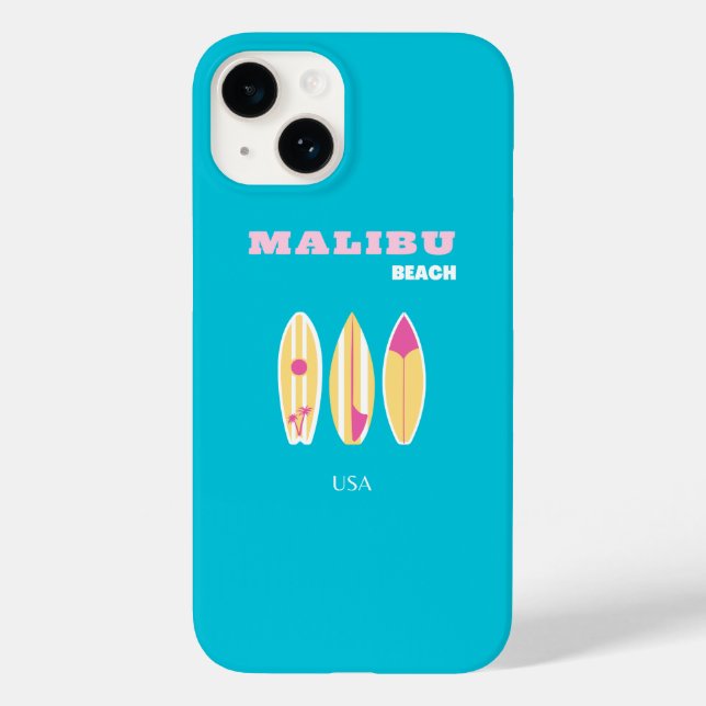 Malibu, Malibu Beach, Tropical, Preppy, Preppy Art Case-Mate iPhone Case (Back)