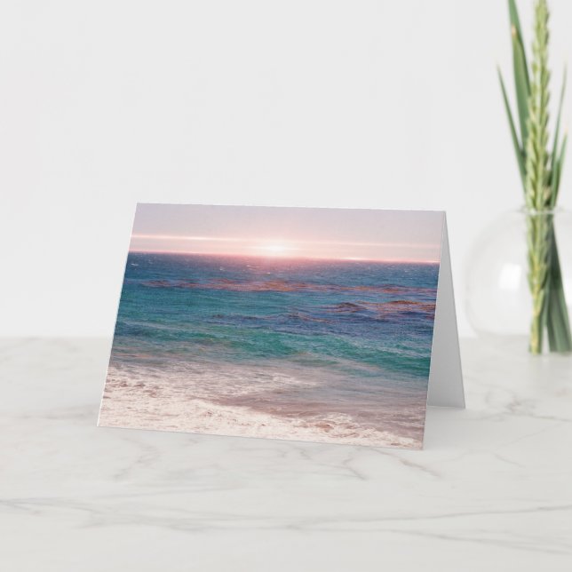 Malibu Ocean Dreams Colours of Sea Note Card (Front)