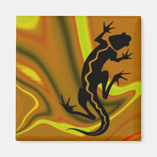 "Malibu Salamander" by Cheryl Daniels Magnet