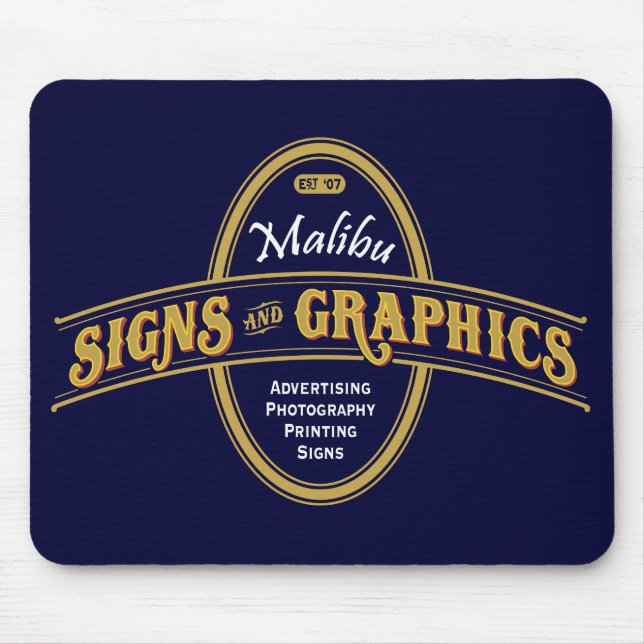 Malibu Signs & Graphics Mouspad Mouse Pad (Front)