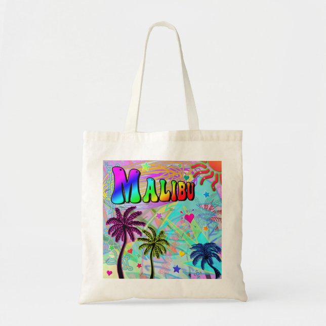 Malibu Vivid Romance Tote Bag (Front)