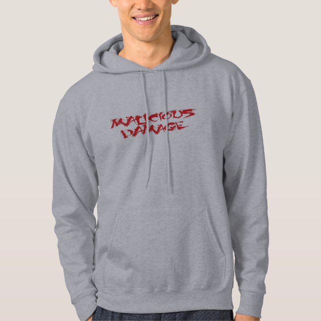 MALICIOUS DAMAGE HOODIE (Front)