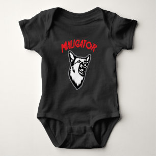 Maligator Belgian Malinois Dog Lover Animal Baby Bodysuit