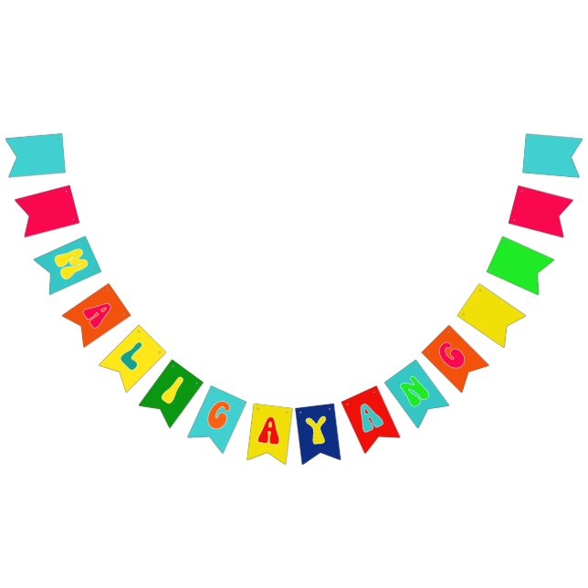 MALIGAYANG Bunting Flag Filipino Kaarawan Banner (All)