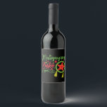 Maligayang Pasko Christmas Filipino Philippines Wine Label<br><div class="desc">This cool Filipino Christmas design is perfect for men,  women,  or kids from the Philippines or of Filipino descent. It is great for Christmas season or for a family photo.</div>