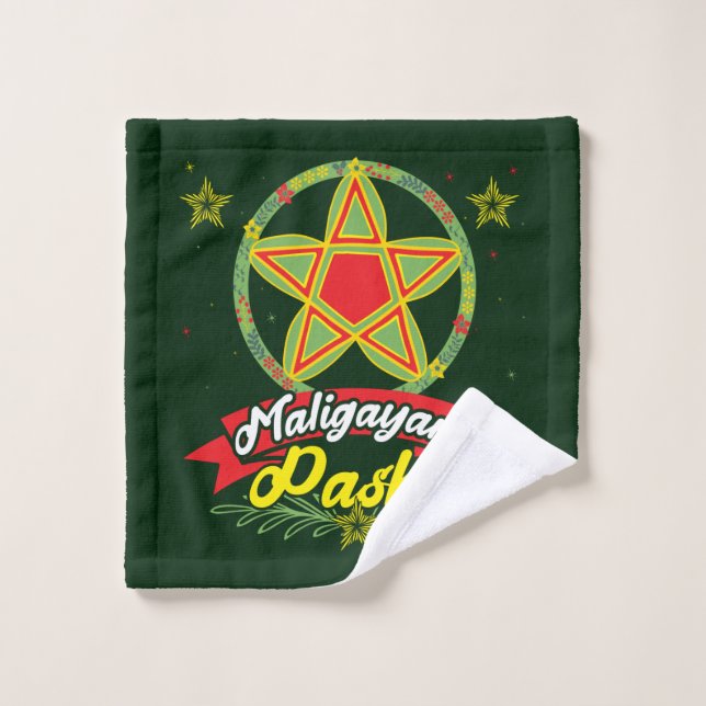Maligayang Pasko Filipino Christmas Philippines Wash Cloth (Wash Cloth)