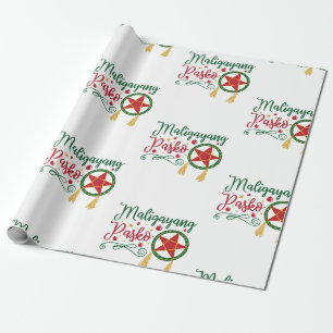 Maligayang Pasko Filipino Christmas Philippines Wrapping Paper