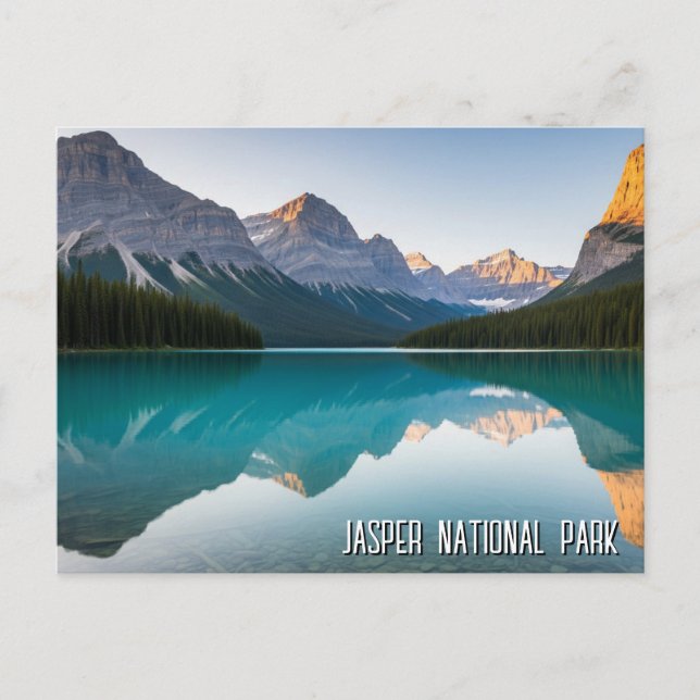 Maligne Lake Jasper National Park Canada Postcard (Front)