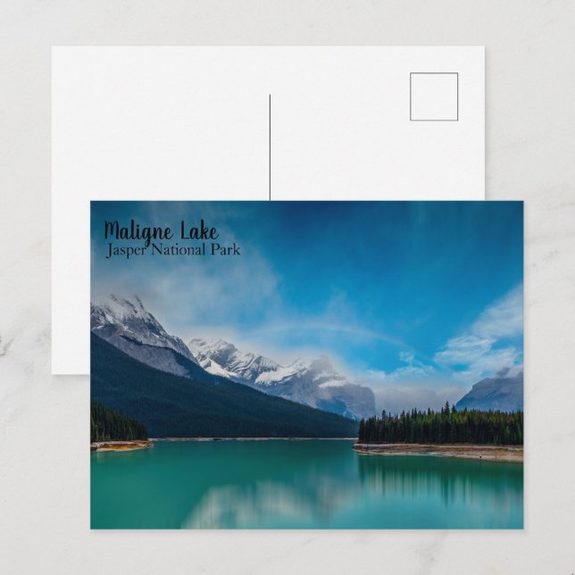 Maligne Lake Jasper Postcard (Front/Back)