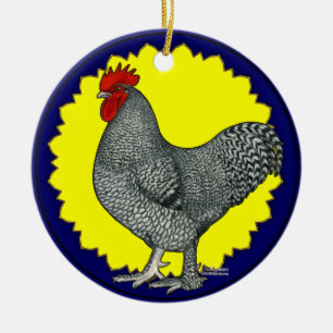 Maline Rooster Ceramic Ornament