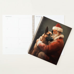 Malinoi Belge Avec Noël Festif Du Père Noël