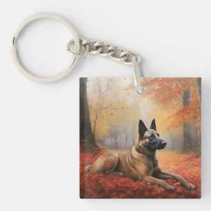 Malinoi belge en automne Leaves Fall Inspire