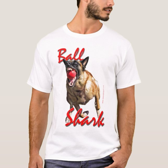 Malinois Ball Shark 2 T-Shirt (Front)