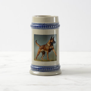 Malinois Belgian Shepherd Dog Beer Stein