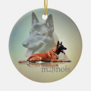 Malinois - Belgian shepherd -Mechelaar -Maligator Ceramic Ornament