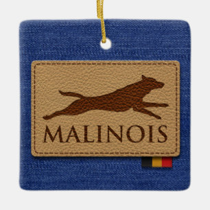 Malinois - Belgian shepherd -Mechelaar -Maligator Ceramic Ornament
