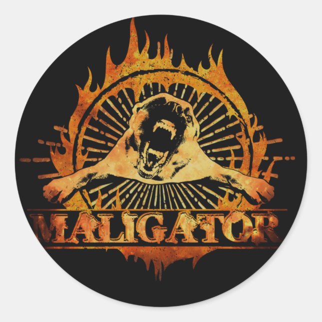 Malinois - Belgian shepherd -Mechelaar -Maligator Classic Round Sticker (Front)