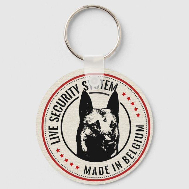 Malinois - Belgian shepherd -Mechelaar -Maligator Keychain (Front)