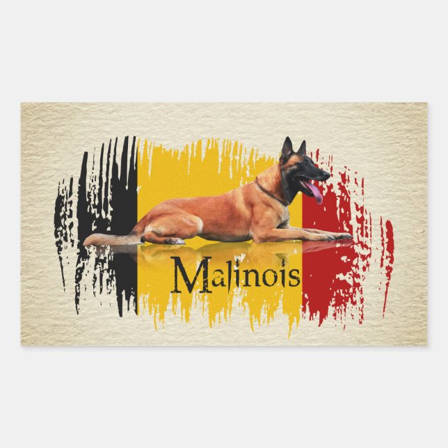 Malinois - Belgian shepherd -Mechelaar -Maligator Sticker (Front)
