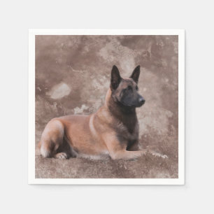 Malinois Belgian shepherd - Mechelaar Napkin