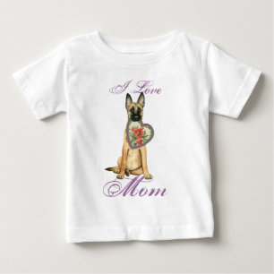 Malinois Heart Mom Baby T-Shirt