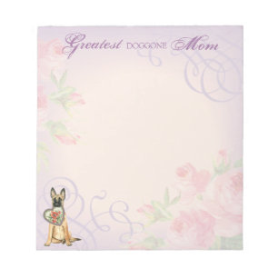 Malinois Heart Mom Notepad