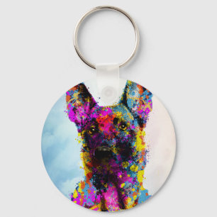 Malinois puppy - Belgian shepherd -Mechelaar Keychain