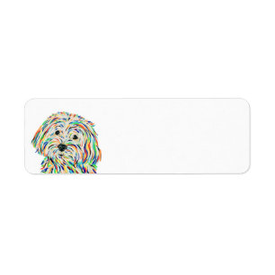 Malitpoo Dog Return Address Label