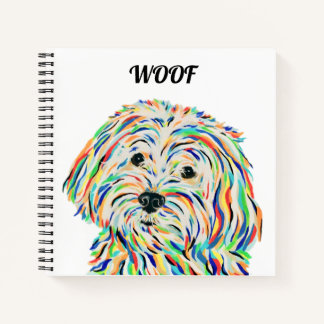 Malitpoo Dog Square Notebook
