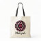 Maliyah Pink Flower Personalized Tote Bag