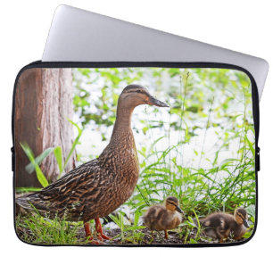 Mallard and Ducklings by Shirley Taylor Laptop Sleeve